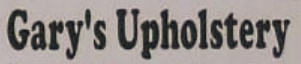 Logo for Gary's Upholstery