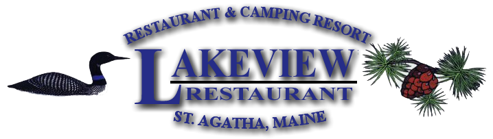 Logo for Lakeview Restaurant in St. Agatha, Maine